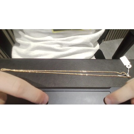 Cadena cordon salomonico de oro 18k 60 cm